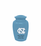 North Carolina University Tar Heels Blue Cremation Urn