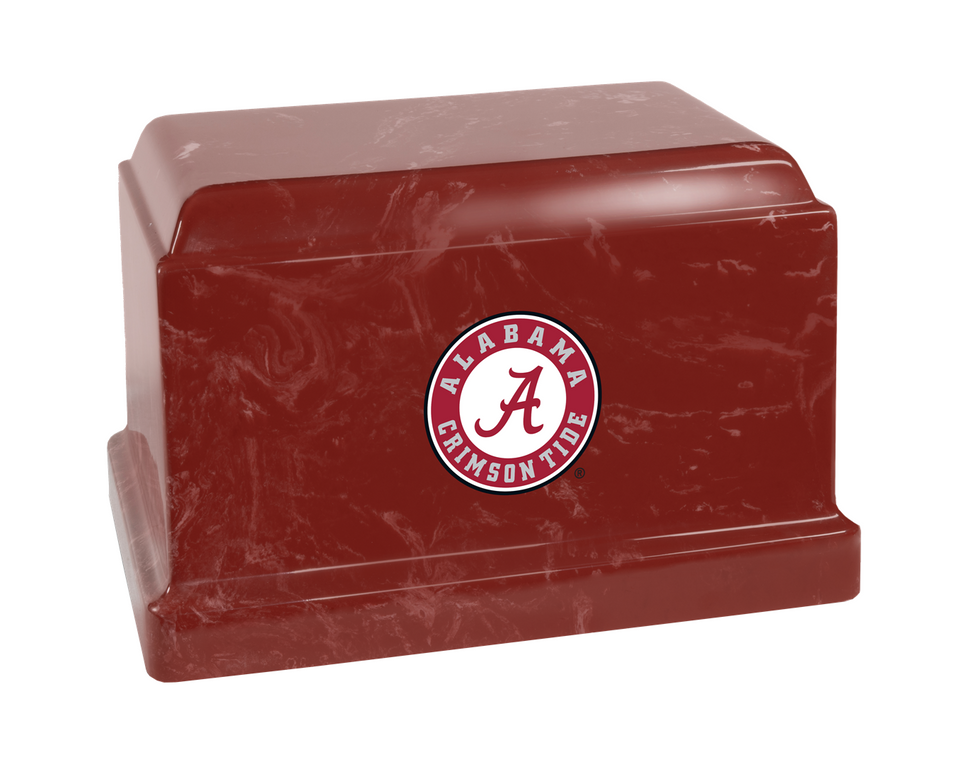 University of Alabama Seal Red Cremation Urn