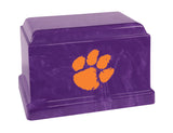Clemson University Tigers Purple Memorial Cremation Urn