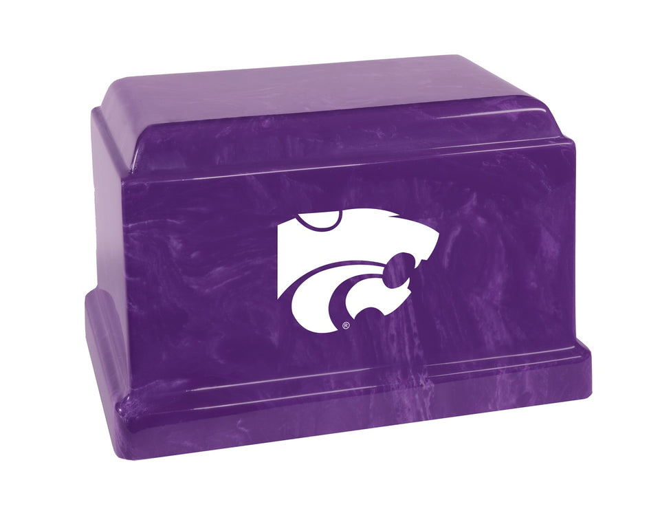 Kansas State White Wildcats Memorial Cremation Urn