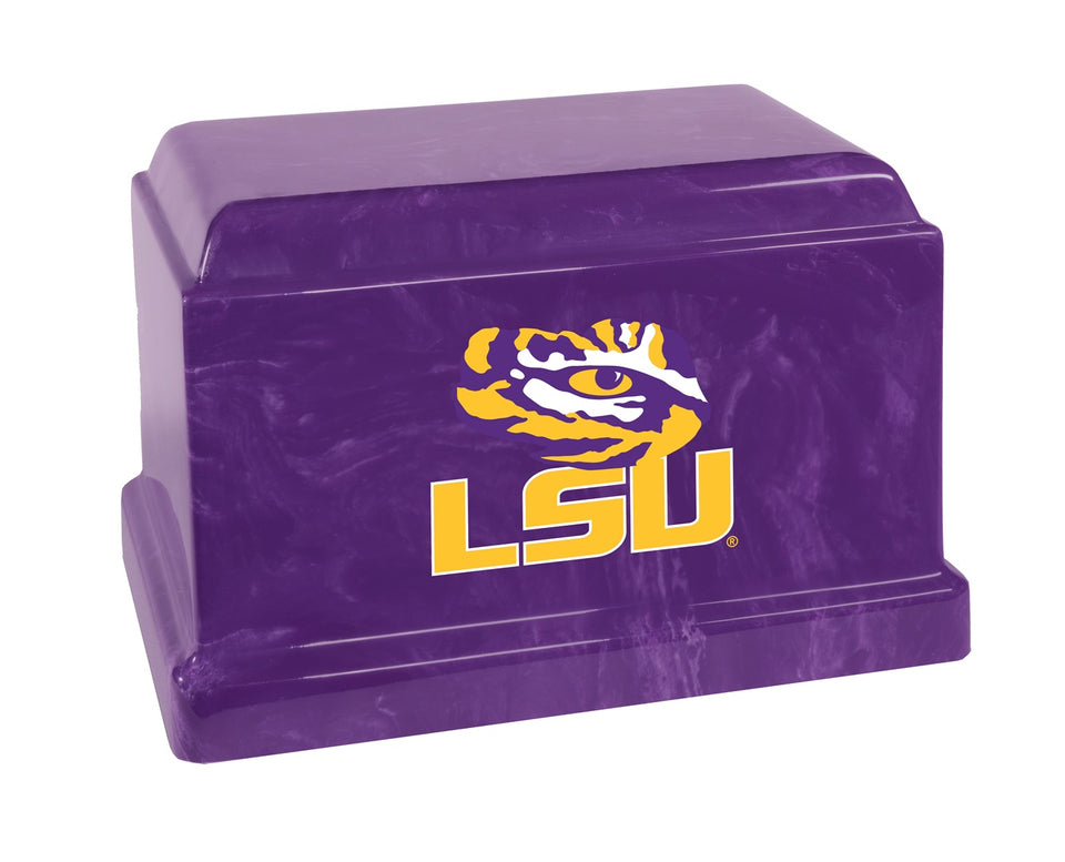 Louisiana State Tigers Memorial Cremation Urn - Purple