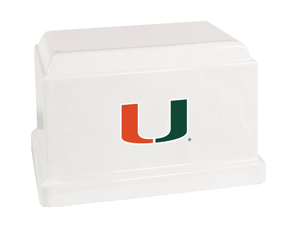 University of Miami Hurricanes Adult Memorial Cremation Urn