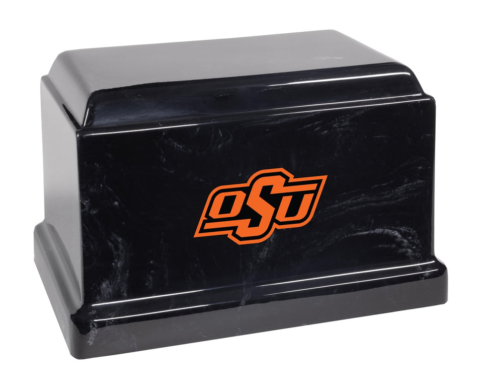 Oklahoma State Cowboys Black Memorial Cremation Urn