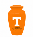 University of Tennessee Volunteers Orange Memorial Cremation Urn