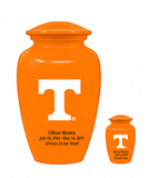 University of Tennessee Volunteers Orange Memorial Cremation Urn