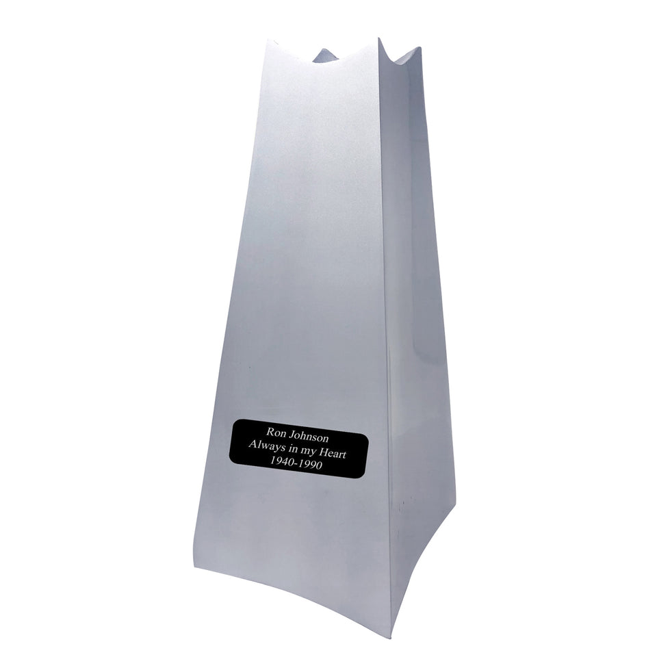 Championship Trophy Cremation Urn with Add on Washington Commanders Ball Decor and Custom Metal Plaque