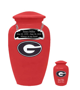 University of Georgia Bulldogs College Cremation Urn