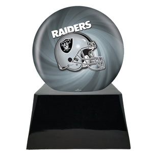 Football Cremation Urn with Add ON  Oakland Raiders Ball Decor and Custom Metal Plaque