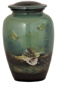 Underwater Bass Cremation Urn