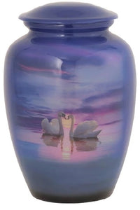 Loving Swans Cremation Urn