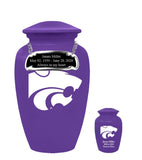 Kansas State Purple Wildcats Memorial Cremation Urn