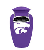 Kansas State Purple Wildcats Memorial Cremation Urn