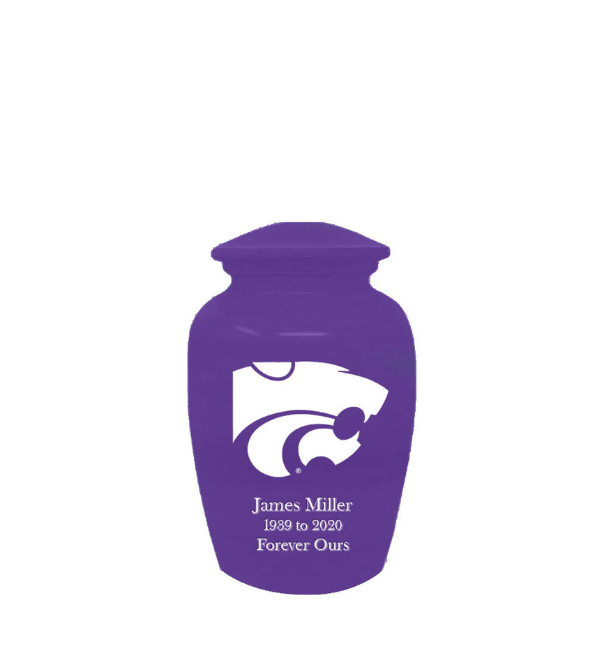 Kansas State Purple Wildcats Memorial Cremation Urn