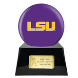 Football Urn - LSU Tigers Ball Decor with Custom Metal Plaque Football Cremation Urn for Human Ashes - NFL URN - Memorials4u