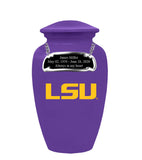 Louisiana State Tigers Memorial Cremation Urn - Purple