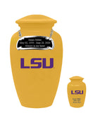Louisiana State Tigers Memorial Cremation Urn - Yellow