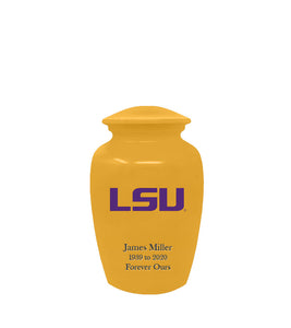 Louisiana State Tigers Memorial Cremation Urn - Yellow