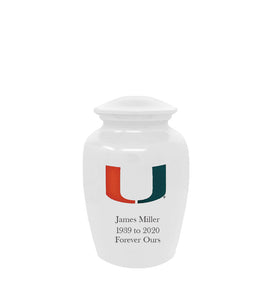 University of Miami Hurricanes Adult Memorial Cremation Urn