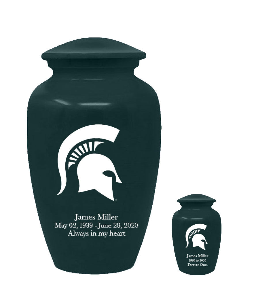 Michigan State Spartans Memorial Cremation Urn