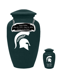 Michigan State Spartans Memorial Cremation Urn