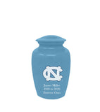 North Carolina University Tar Heels Blue Cremation Urn