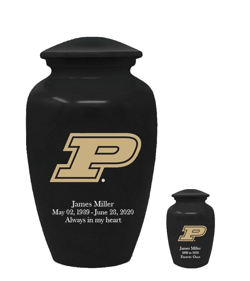 Purdue Boilermakers Adult Memorial Cremation Urn