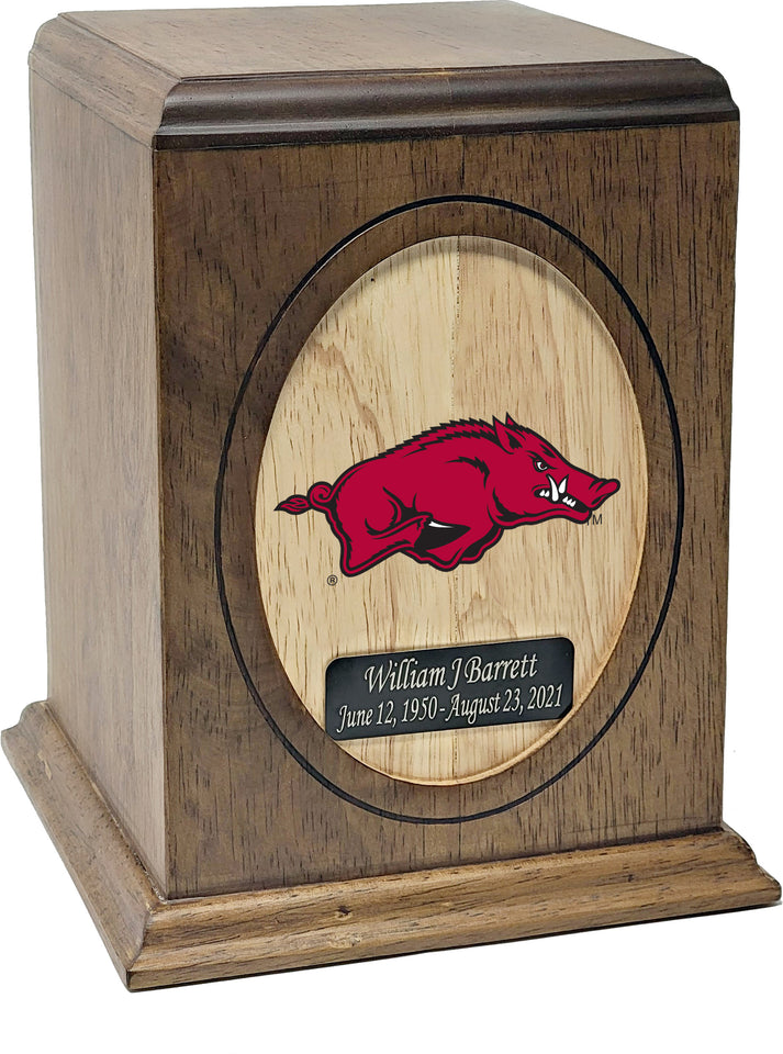 University of Arkansas Razorbacks Cremation Urn